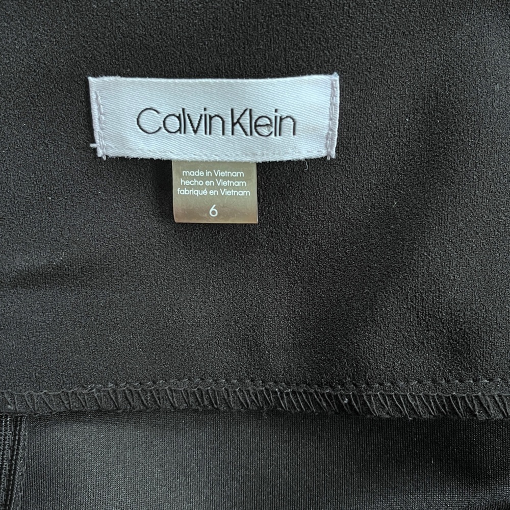 Calvin Klein Women’s Minimalist Scandi Girl Black Midi Dress Size 6 - Picture 7 of 9